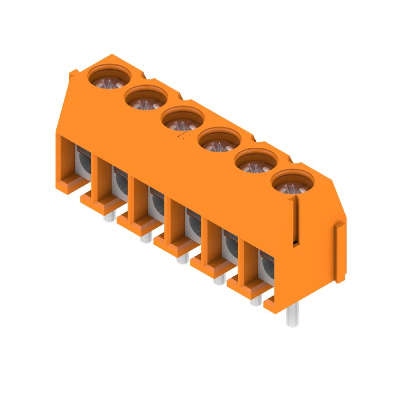 1912360000 - 3.5mm Orange PCB Terminal, 6 Poles, 90° Angle  (Pack of 100)