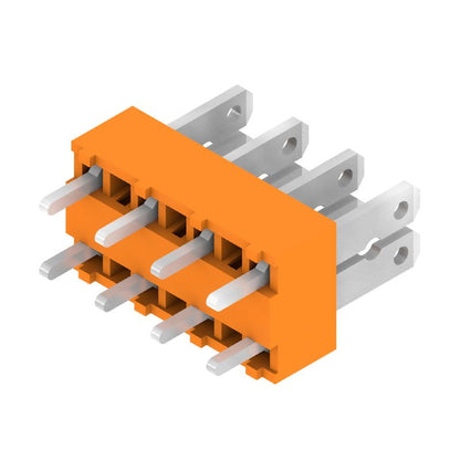 9500430000 - 5.00mm Orange PCB Terminals with 180° Connection, 4 Poles  (Pack of 100)