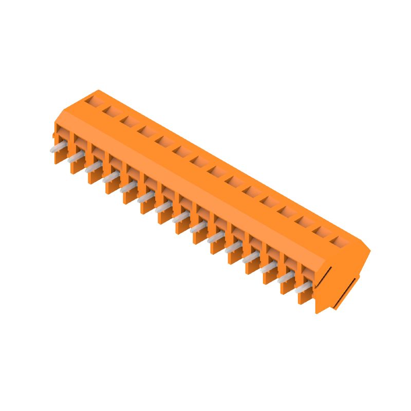 1233930000 - 5mm 15-Pole Orange Circuit Board Terminal, 3.5mm Pins  (Pack of 50)