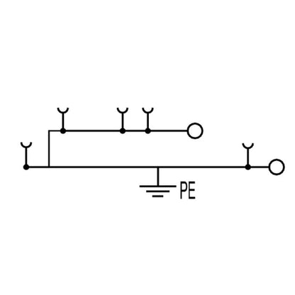 2485870000 - Green/Yellow Push-In PE Terminal for 1.5 mm² Wires, 500 V  (Pack of 50)