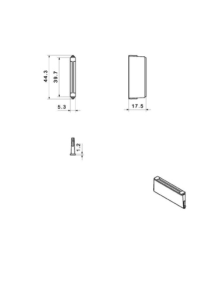 2584320000 - IP66 Polyamide Cable Entry System, 5mm Height, 44mm Width  (Pack of 5)