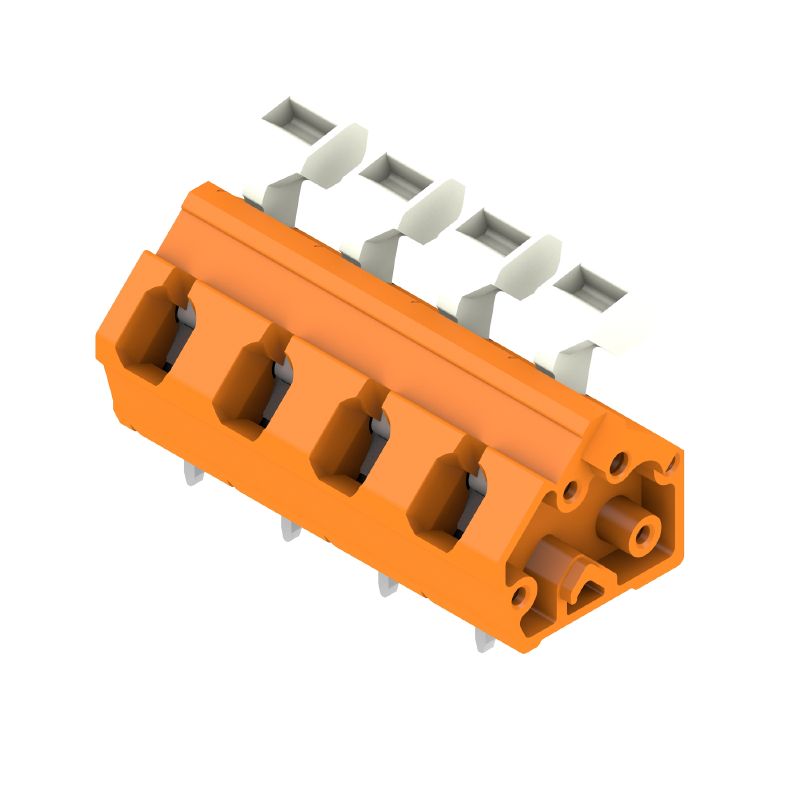 1953030000 - 7.5mm PCB Terminal, 4 Poles, 3.5mm Pin Length, Orange  (Pack of 100)