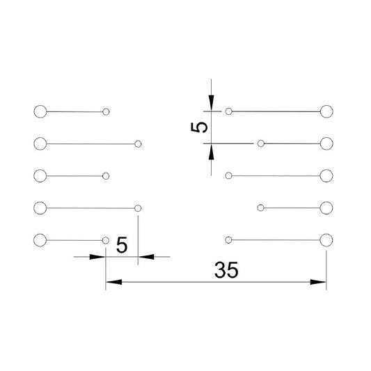 0329860000 - Compact 5-Signal Assembly Module, 35x70x53mm, RoHS Compliant  (Pack of 5)