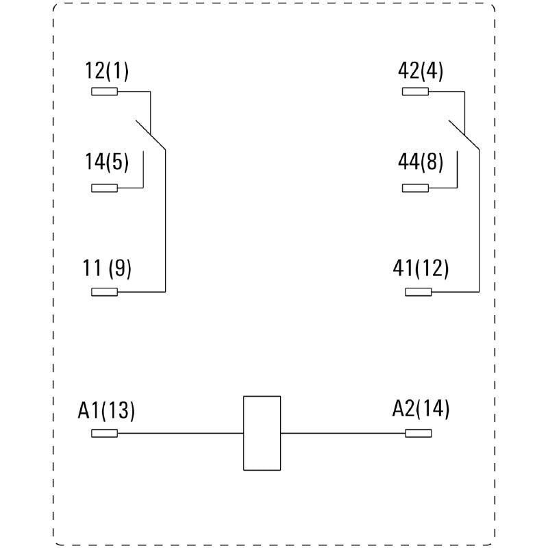 7760056052 - 48V DC Relay with 2 CO Contacts & Plug-in Connection  (Pack of 20)
