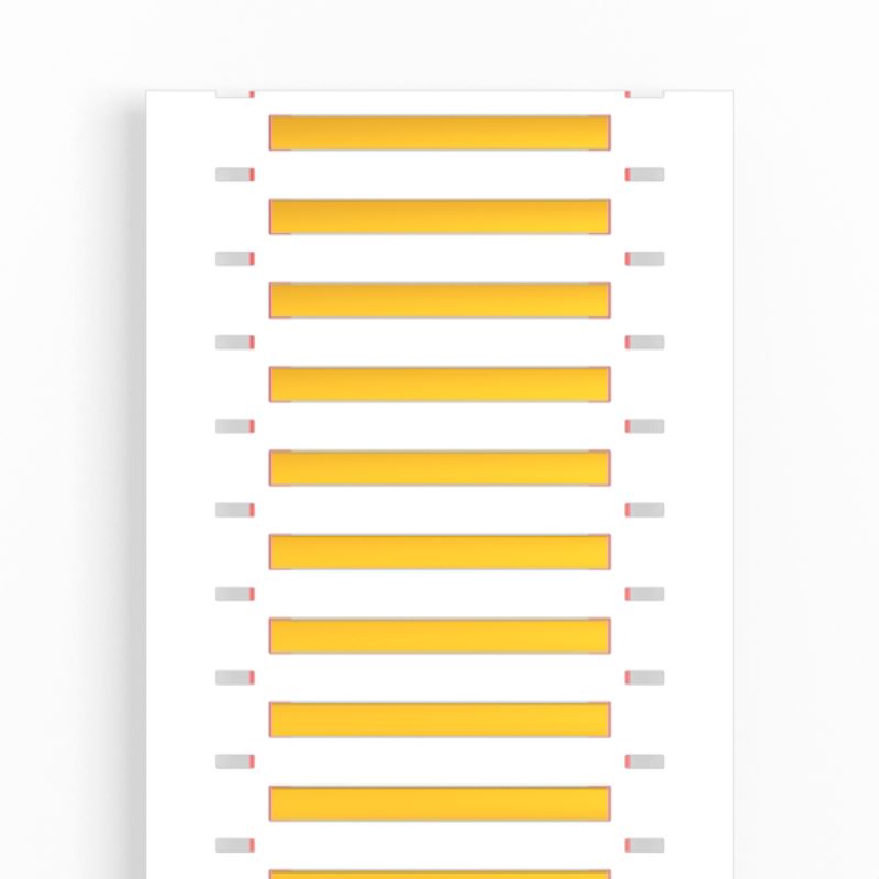 2437500000 - Yellow Polyolefine Cable Markers, 50.8mm x 4.2mm, 0.8-2.4mm  (Pack of 1000)
