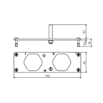 1103770000 - Stainless Steel HDC Insert, 8 Size, 2 Poles, RoHS Compliant