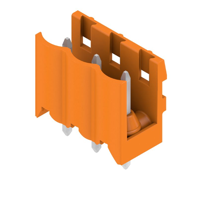 1581330000 - 3-Pole 5mm PCB Male Header Connector with 3.2mm Pins  (Pack of 100)