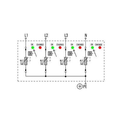 2730490000 - Compact Surge Arrester for TN-C-S & TN-S Systems, -40°C to 85°C