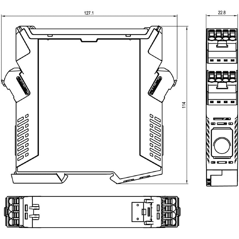 1510280000 - 60A AC/DC Current Transducer with Relay Output and Monitoring
