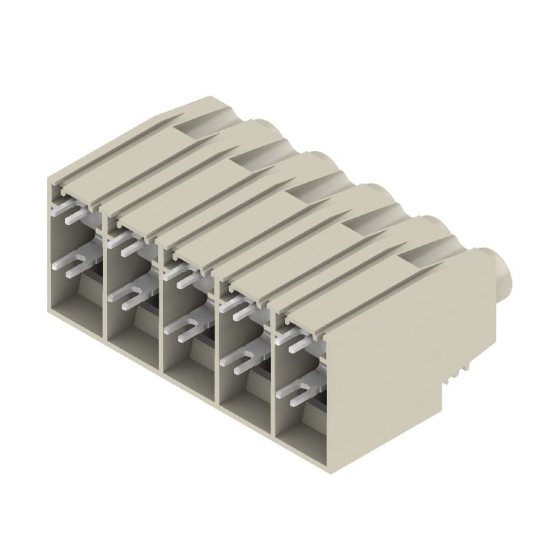 1386280000 - 15mm Five-Pole PCB Terminal with 90° Connection, 4.5mm Pins  (Pack of 16)