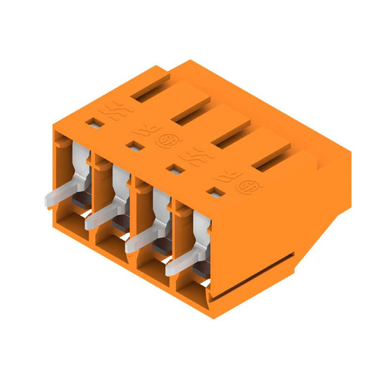 1001720000 - 5mm Orange PCB Terminal, 4 Poles, 90° Angle  (Pack of 90)