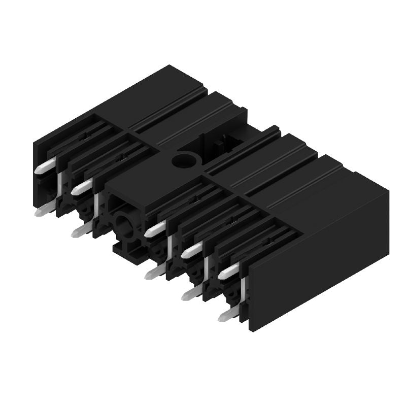 1048600000 - 5-Pole 180° Black PCB Connector with 3.5mm Solder Pins  (Pack of 36)