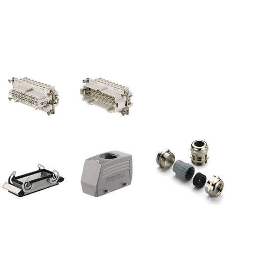 1802390000 - Heavy-Duty 16 Pole Connectors Kit, M 25 Entry, 500V