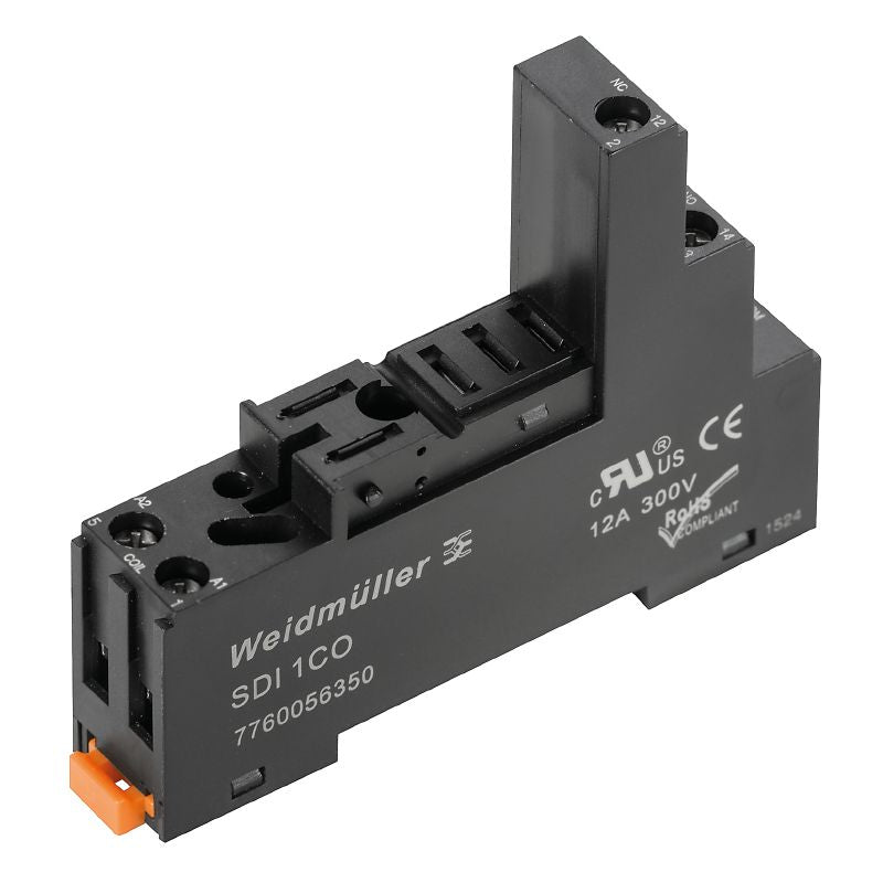 7760056350 - UL Certified Relay Socket, 1 CO Contact, 12 A Capacity  (Pack of 10)