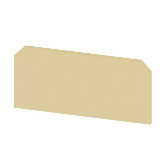 0134220000 - 82mm V-0 Standard Snap-On Dark Beige End Plate  (Pack of 20)