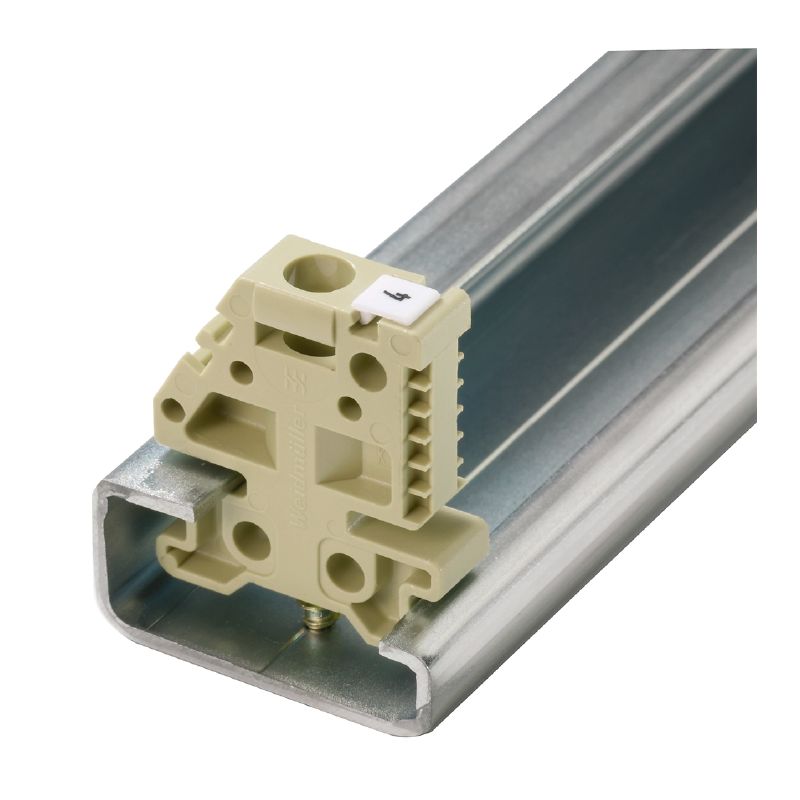 0206160000 - Beige End Bracket for TS 32 Rails, Secure Mounting  (Pack of 50)