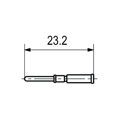 2530920000 - 23.2mm Copper Crimp Connector for 16A Applications  (Pack of 50)