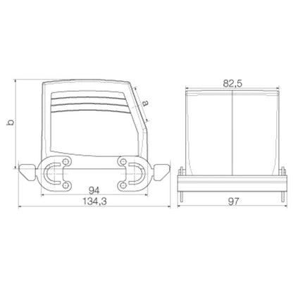 1788410000 - Durable IP65 Diecast Aluminum Enclosure, 79x97mm