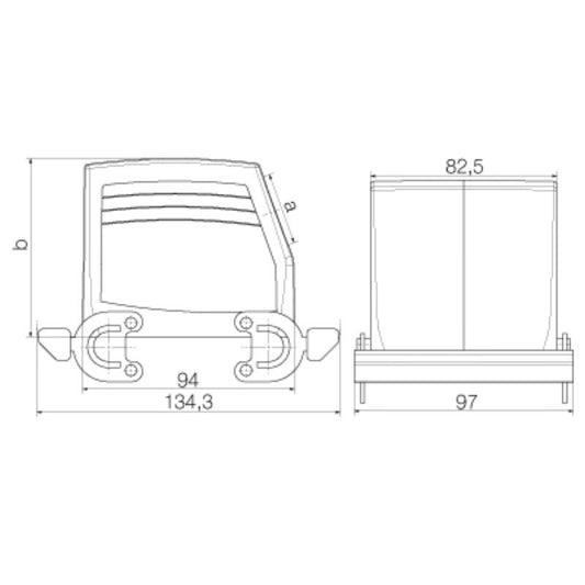 1788410000 - Durable IP65 Diecast Aluminum Enclosure, 79x97mm