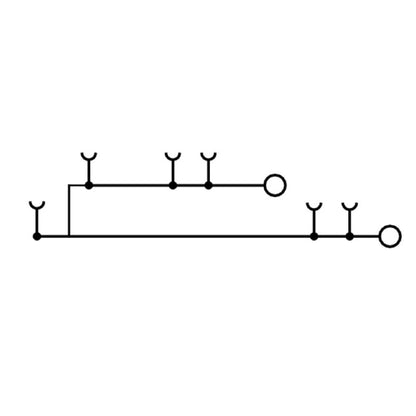 2540260000 - 4mm² Feed-Through Terminal with PUSH IN Connection  (Pack of 50)