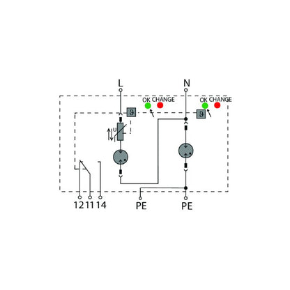 2636940000 - Low Voltage Surge Voltage Arrester with Remote Contact