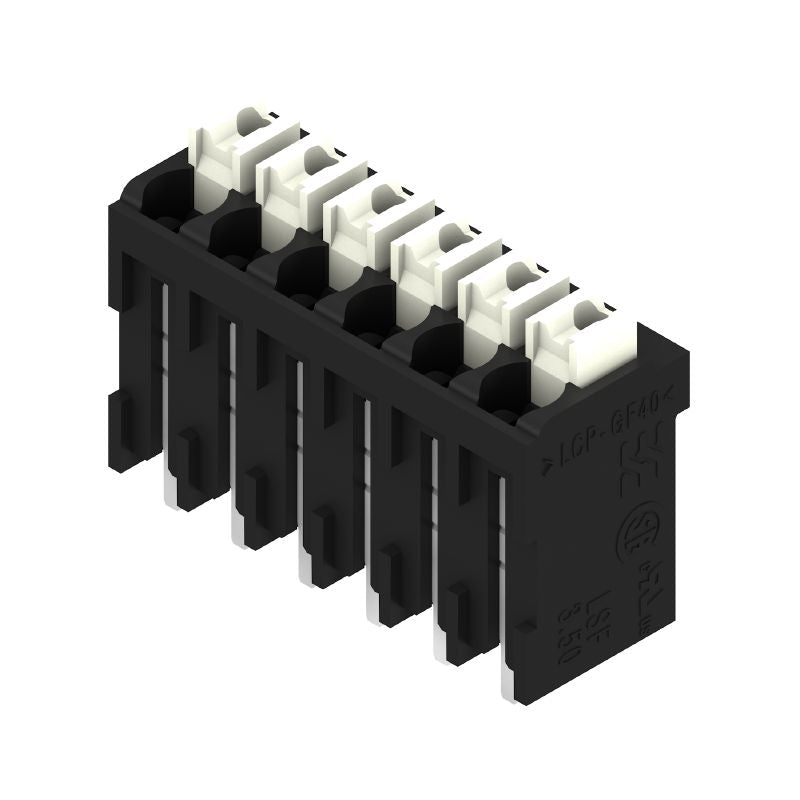 1874320000 - 3.50mm Six-Pole Black Terminal Board with 1.5mm Solder Pins  (Pack of 175)