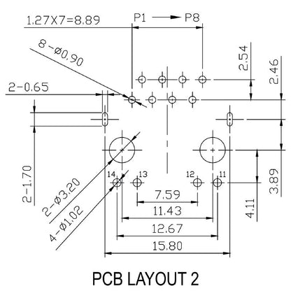 2562150000 - OMNIMATE 8-Pole RJ45M Connector for PCB, 10/100 MBit/s  (Pack of 200)