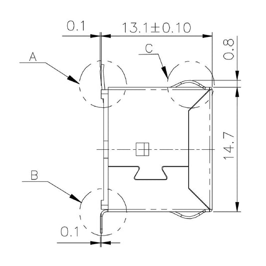 2514600000 - 180° RJ45 Modular Jack, 8 Pole Connector for Cat. 5  (Pack of 300)