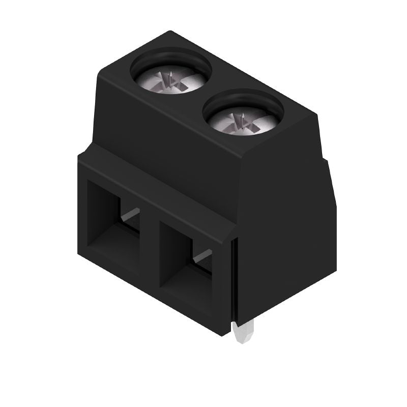 1810850000 - 2-Pole 90° PCB Terminal, 5.08mm, 3.5mm Solder Pins, Black  (Pack of 100)