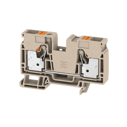 2494000000 - 1000V Feed-Through Terminal, 76A, PUSH IN Mechanism, Dark Beige  (Pack of 20)