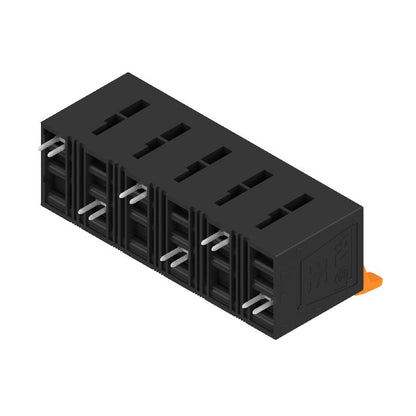 2492040000 - 15mm Pitch Terminal Block, 6 Poles, Black, 90° Angle  (Pack of 10)