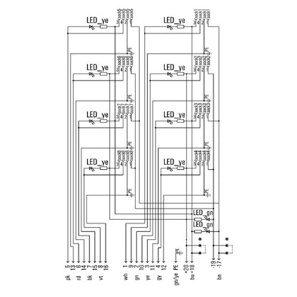1804540000 - IDC Hood Connector with A-Coded LED, 10-30V