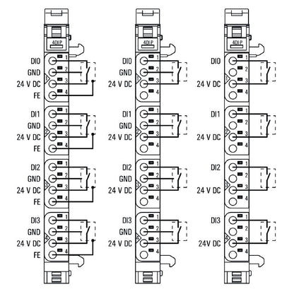 1315170000 - 4-Channel Digital Input Module, IP20, Diagnostic Features
