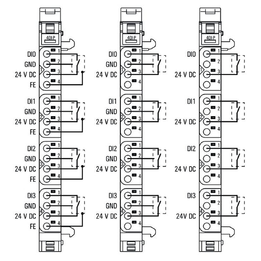 1315170000 - 4-Channel Digital Input Module, IP20, Diagnostic Features