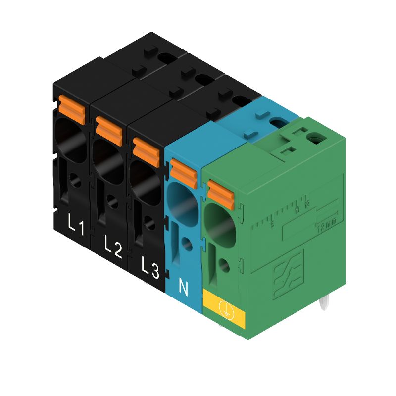 2891910000 - Black 5-Pole PCB Terminal, 7.50mm Pitch, 90° Angle  (Pack of 50)