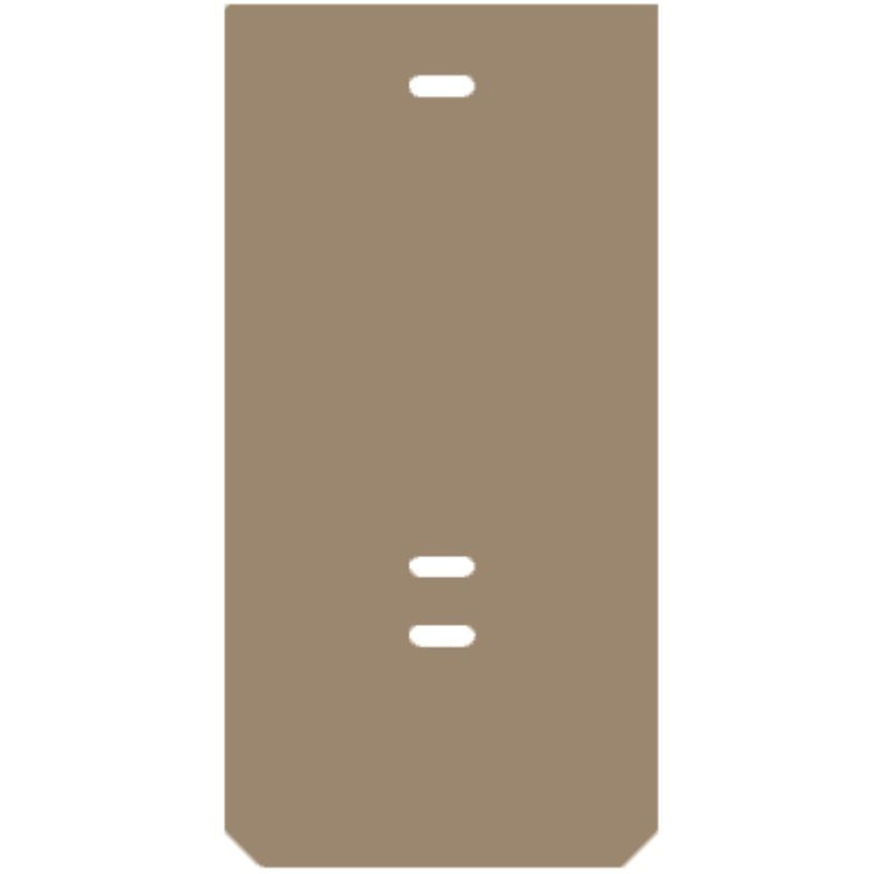 1073000000 - Dark Beige 2mm Cover Plate with Bolt Terminals, Pack of 20  (Pack of 20)