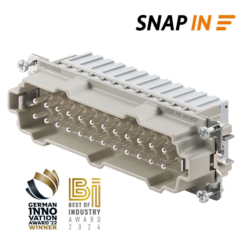 2667010000 - 24-Pole SNAP IN Electric Connector, 500V/16A