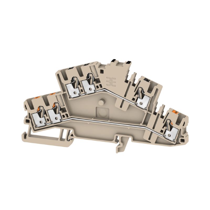 2766890000 - 800V Push-In Terminal for 2.5 mm² Wire, Dark Beige  (Pack of 50)