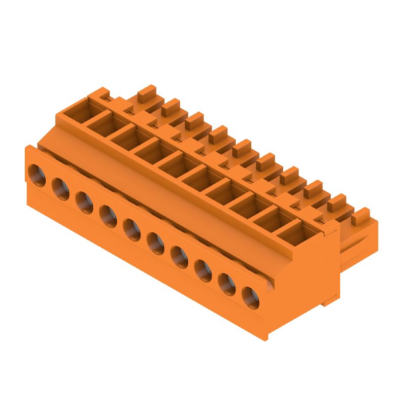 1939910000 - 10-Pole Female PCB Connector, 3.81mm Pitch, 90° Yoke  (Pack of 50)