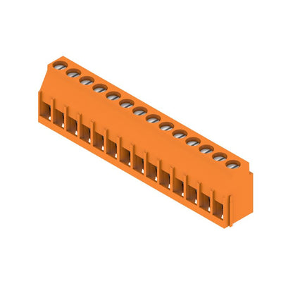 1001950000 - 5.08mm PCB Terminal, 14 Poles at 90° Angle, Orange  (Pack of 24)