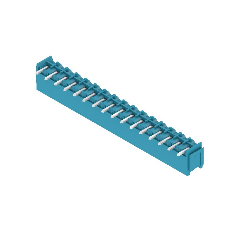 1434850000 - 16-Pole 5.08mm PCB Connector with 90° Angle, Blue Tinned  (Pack of 50)