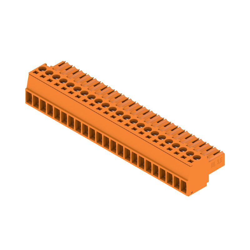 1620350000 - 23-Pole 3.5mm Female PCB Connector at 180° Angle  (Pack of 18)