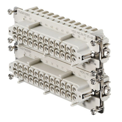 1745810000 - 24-Pole Female HDC Connector, 8 Size, 500V, RoHS Compliant