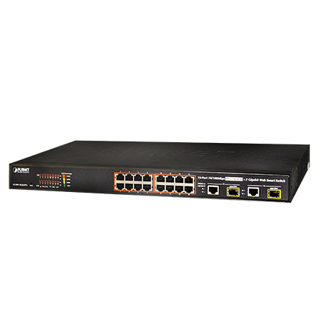 PPSW-3100 16-Port 802.3at PoE Switch , (PoE Budget 220W)