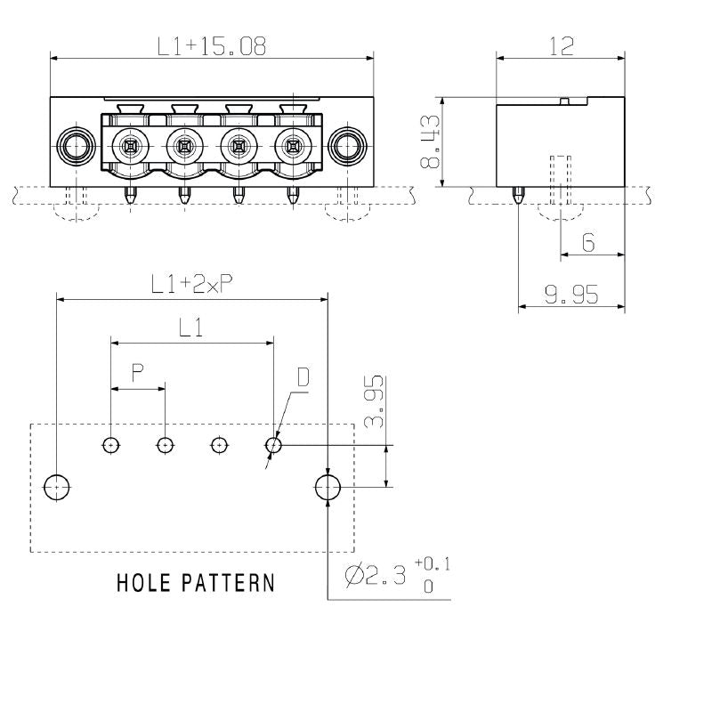 1837790000 - 18-Pole 5.08mm Header Connector THT/THR, 90° Angle  (Pack of 18)