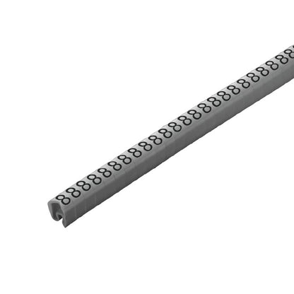 1568261527 - 250pcs Grey PVC Cable Markers 4x7mm, RoHS Compliant  (Pack of 250)