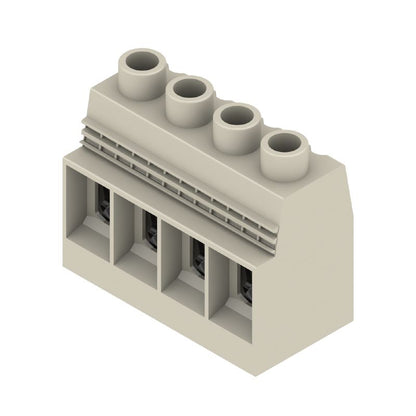 1047230000 - 15mm PCB Terminal with 4 Poles, 90° Angle Connection  (Pack of 10)