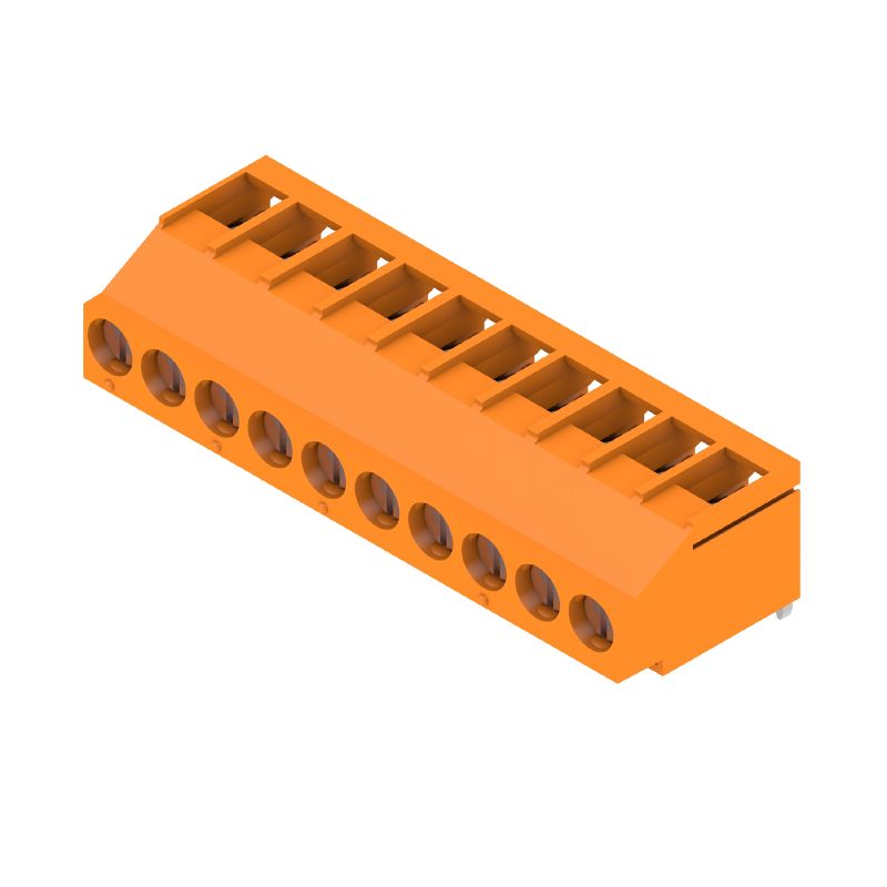 2429580000 - 5mm PCB Terminals, 10 Poles, 180° Angle, Orange  (Pack of 36)