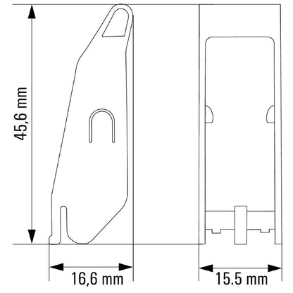 8869520000 - RoHS Compliant Plastic Retaining Clip, 45.6mm Depth  (Pack of 10)