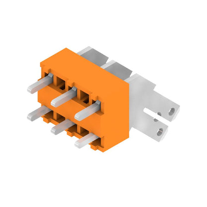 9511800000 - Orange 3-Pole 5.00mm Pitch PCB Terminal with 3.5mm Pins  (Pack of 100)